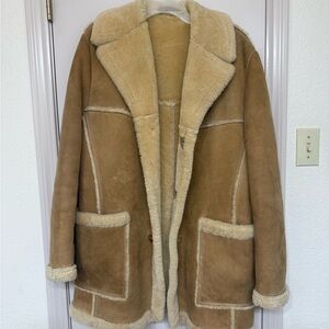 Sawyer of Napa Tan Shearling Coat